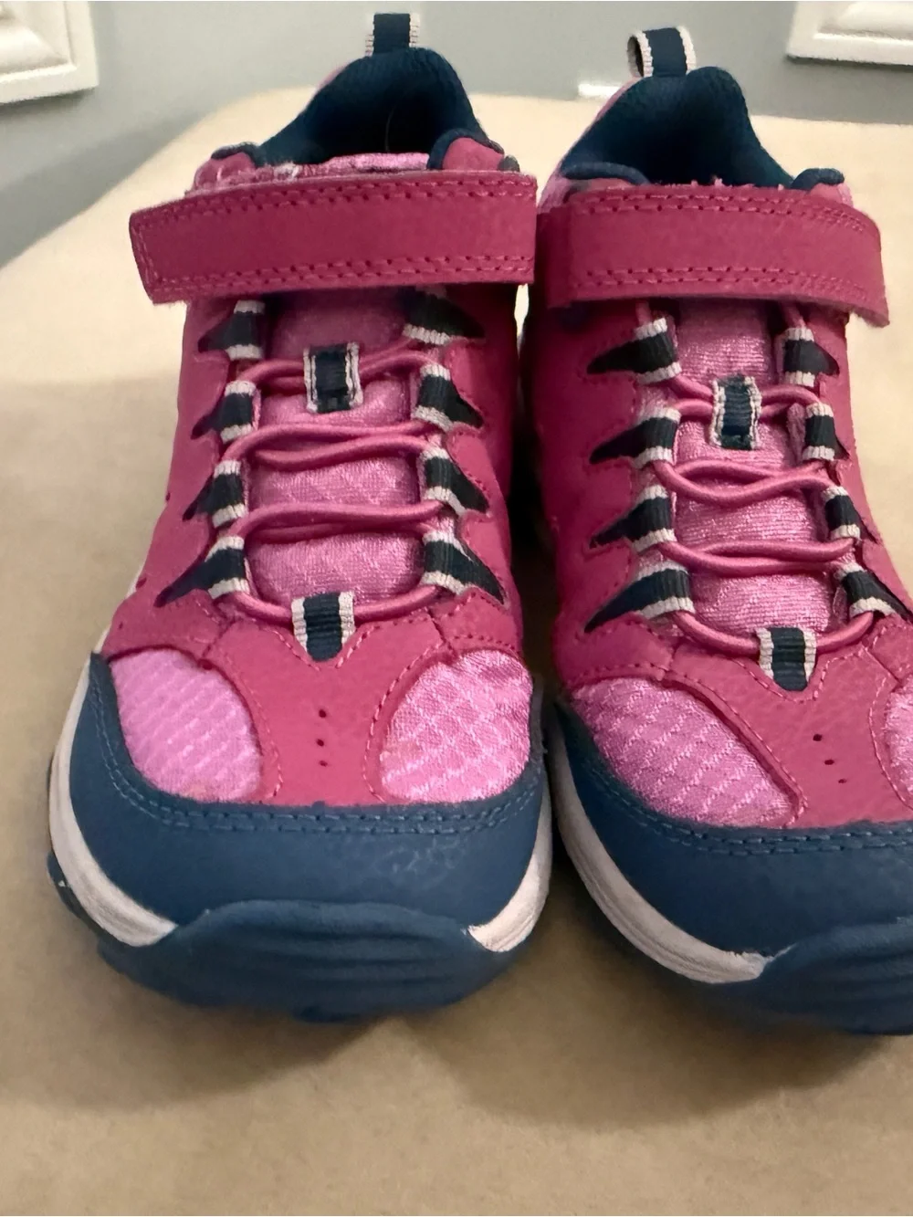 Merrell Kids Pink and Navy Grip Trail Sneakers